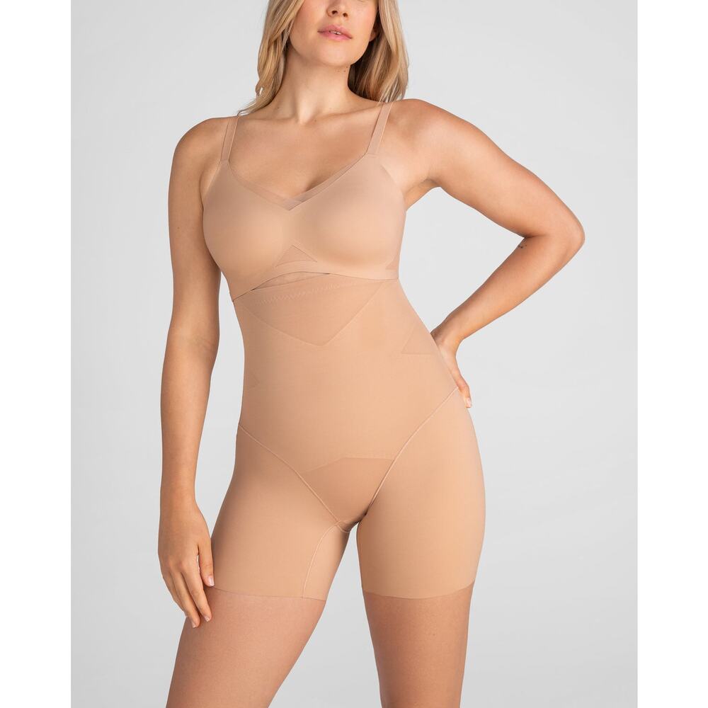 Honeylove SuperPower Girl-Short tan nude shapewear sz medium new $89